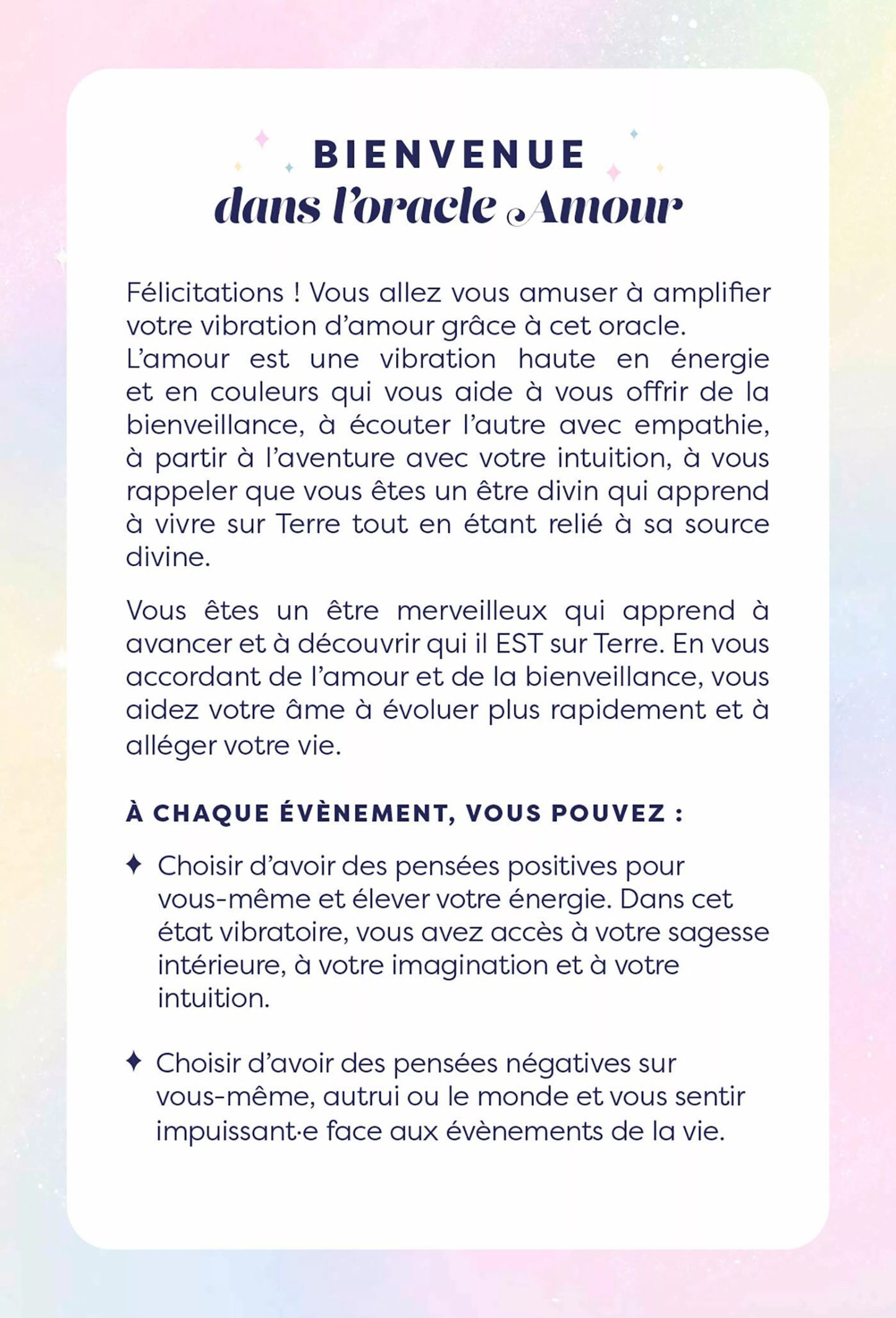 Oracle - Amour