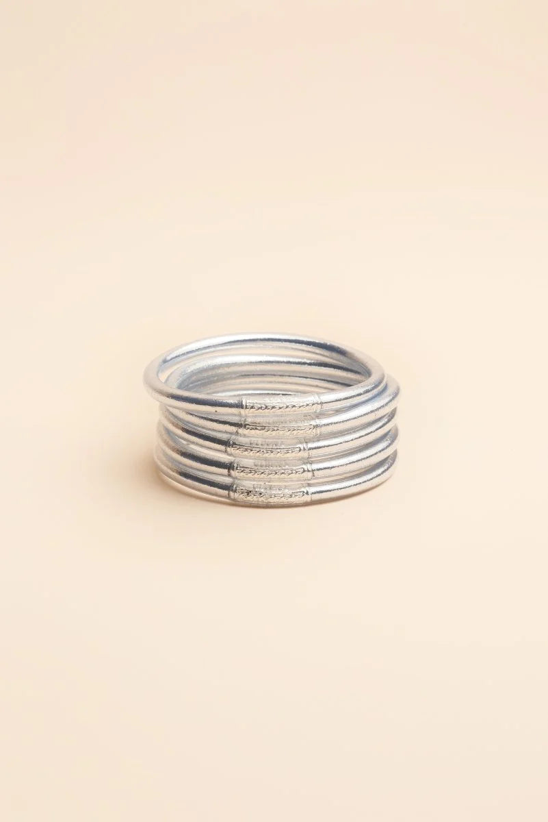 Bracelet Boudhiste KUMALI Argent gros