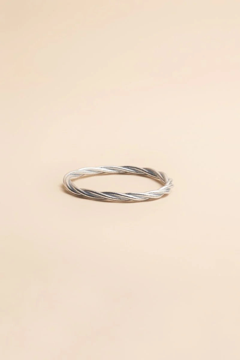 Bracelet bouddhiste KUMALI argent torsade