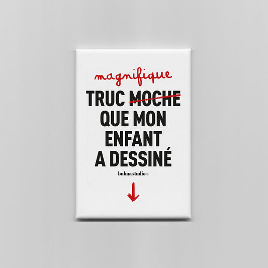 Aimant frigo message